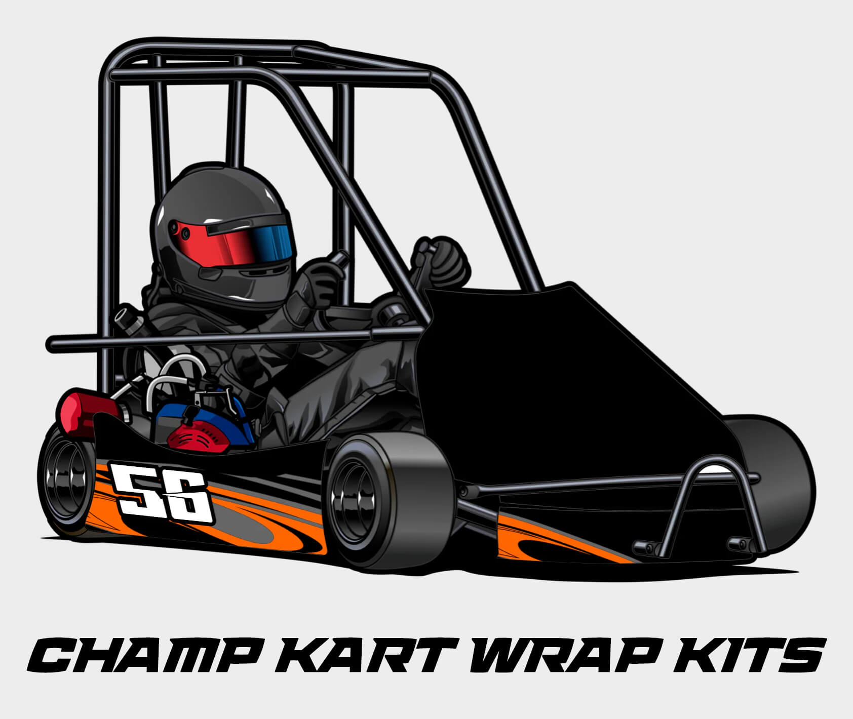 Custom kart graphics for champ kart by Nitro Kart Wraps